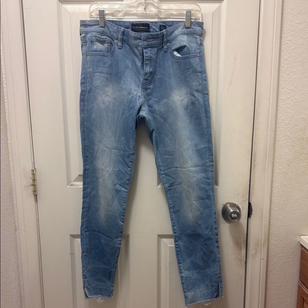 Lucky Brand Blue Slim Jeans with Natural Fading